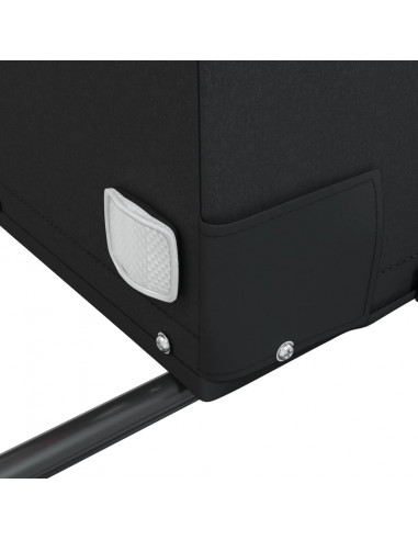 Rimorchio da Bici Nero e Blu 45 kg in Ferro