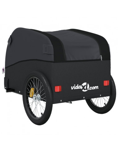 Rimorchio da Bici Nero 45 kg in Ferro