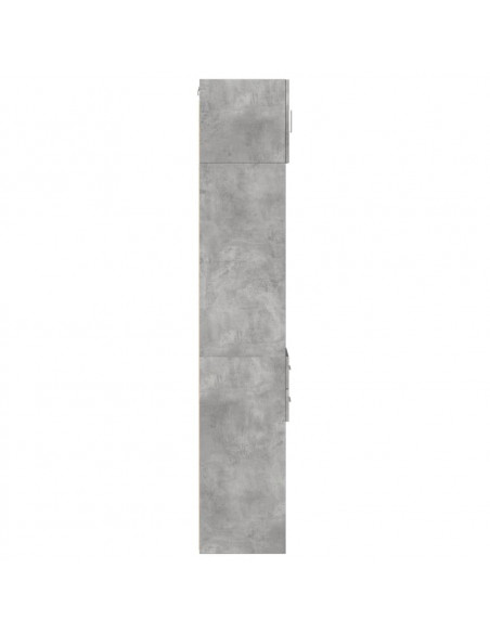 Mobile Sottile Grigio Cemento 30x42,5x225 cm in Truciolato
