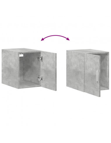 Mobile Sottile Grigio Cemento 30x42,5x225 cm in Truciolato