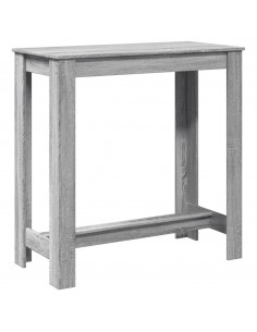 Tavolo da Bar Grigio Sonoma 102x50x103,5cm in Legno Multistrato 2