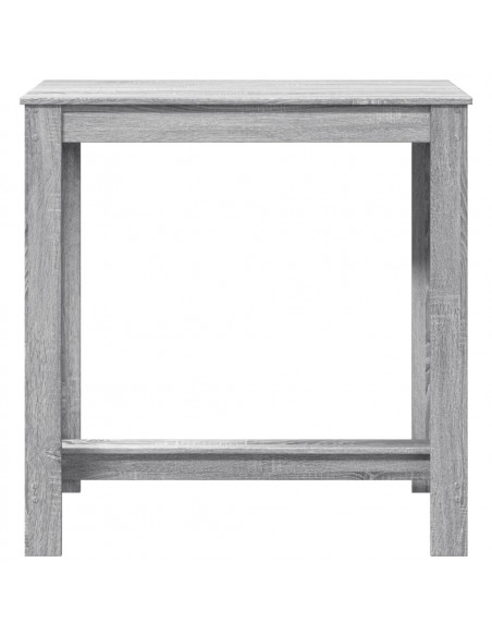 Tavolo da Bar Grigio Sonoma 102x50x103,5cm in Legno Multistrato