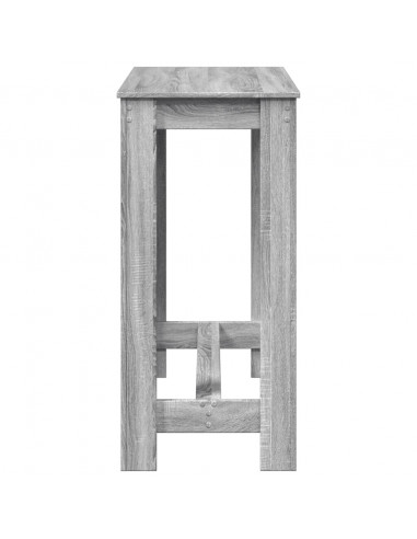 Tavolo da Bar Grigio Sonoma 102x50x103,5cm in Legno Multistrato