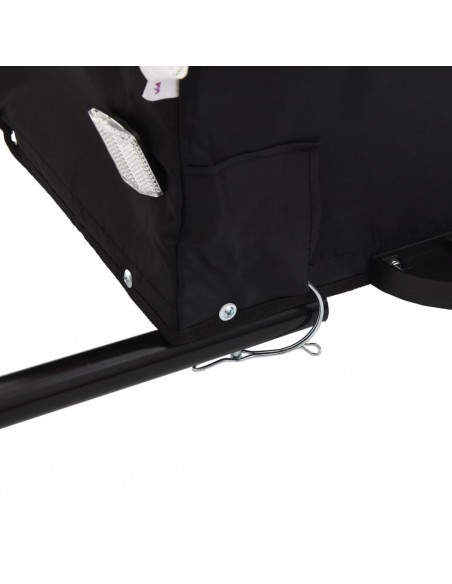 Rimorchio da Bici Nero 45 kg in Ferro