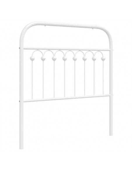 Testiera in Metallo Bianco 90 cm