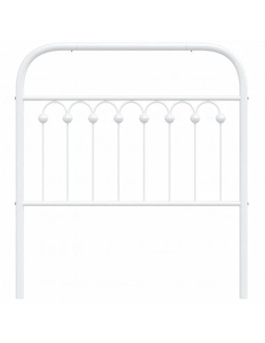 Testiera in Metallo Bianco 90 cm