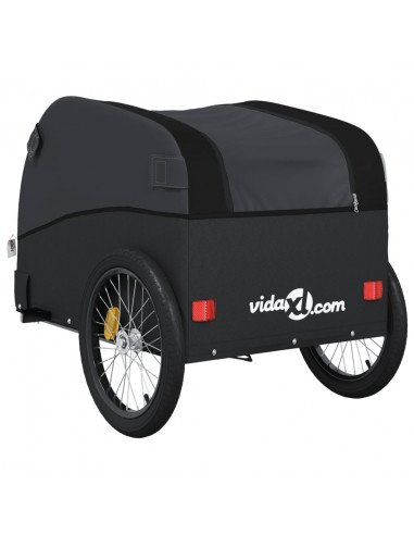 Rimorchio da Bici Nero 45 kg in Ferro