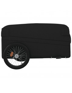 Rimorchio da Bici Nero 45 kg in Ferro 2