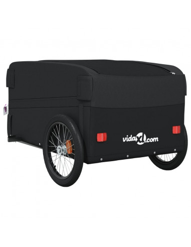 Rimorchio da Bici Nero 45 kg in Ferro