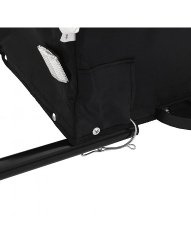 Rimorchio da Bici Nero 45 kg in Ferro