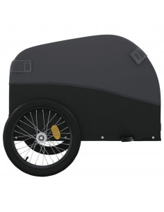 Rimorchio da Bici Nero 30 kg in Ferro 2