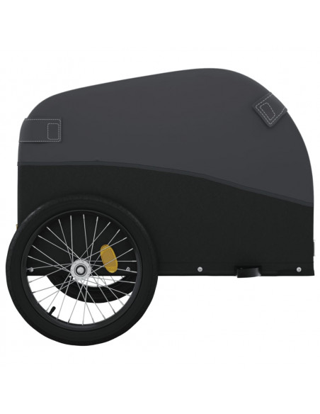 Rimorchio da Bici Nero 30 kg in Ferro