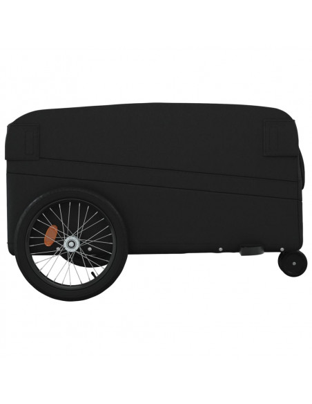 Rimorchio da Bici Nero 45 kg in Ferro