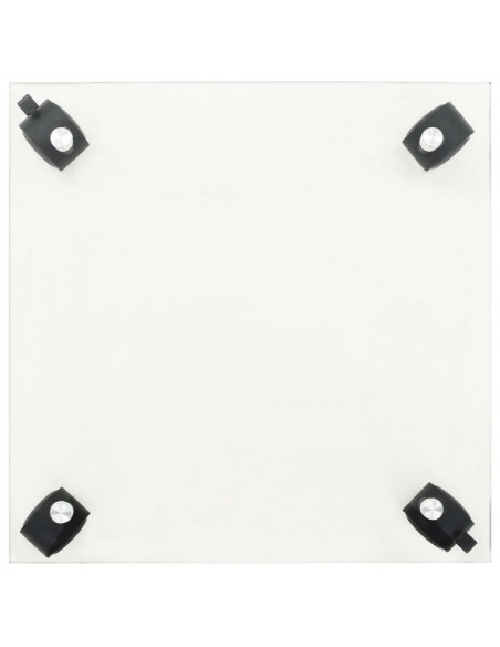Pedane su Ruote per Piante 2pz Vetro Temperato 35x35cm Quadrato