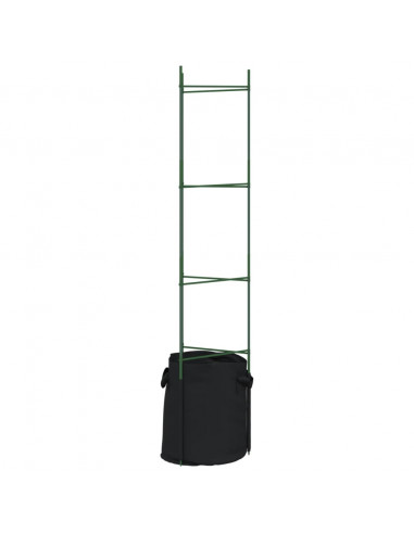 Sostegno Pomodori con Sacchetto Piante 2pz 154 cm Acciaio e PP