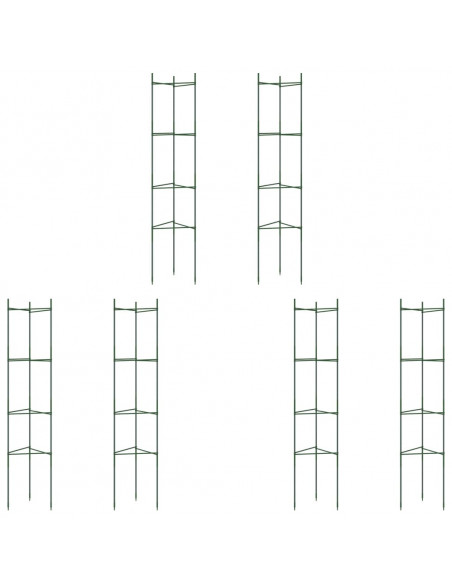 Sostegni per Pomodori 6pz 154 cm in Acciaio e PP