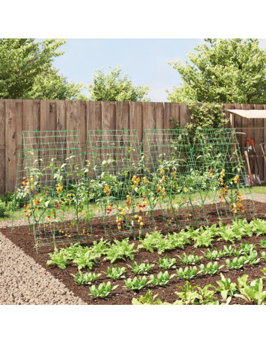 Tralicci Giardino per Piante Rampicanti 4pz Telaio ad A Acciaio