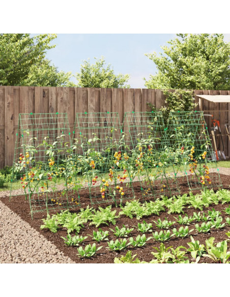 Tralicci Giardino per Piante Rampicanti 4pz Telaio ad A Acciaio