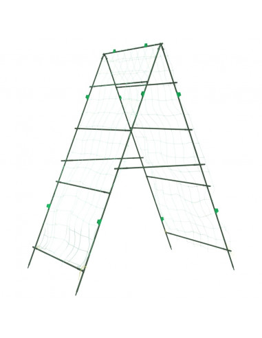 Tralicci Giardino per Piante Rampicanti 4pz Telaio ad A Acciaio