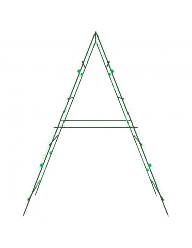 Tralicci Giardino per Piante Rampicanti 4pz Telaio ad A Acciaio