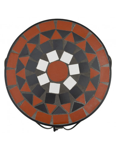 Supporti per Piante 3 pz Terracotta e Bianco in Ceramica