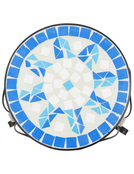 Supporti per Piante 3 pz Blu e Bianco in Ceramica
