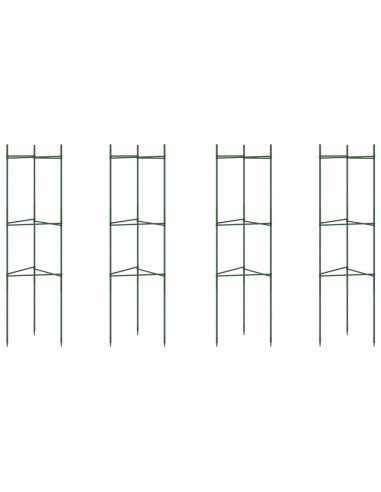 Sostegni per Pomodori 4pz 116 cm in Acciaio e PP
