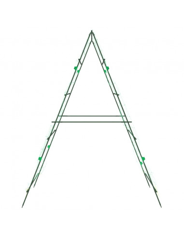 Tralicci Giardino per Piante Rampicanti 2pz Telaio ad A Acciaio