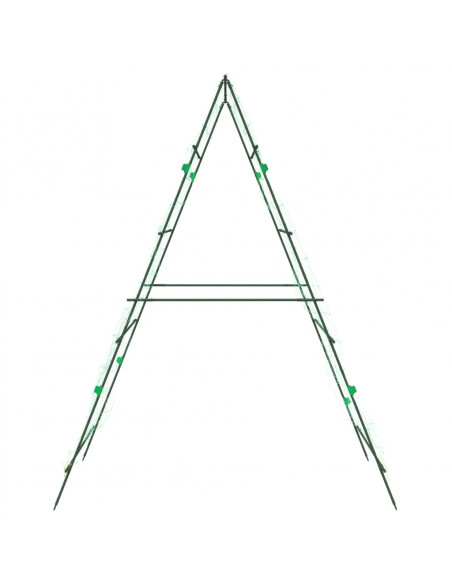 Tralicci Giardino per Piante Rampicanti 2pz Telaio ad A Acciaio