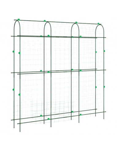 Tralicci Giardino per Piante Rampicanti 4pz Telaio a U Acciaio