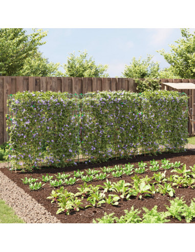 Tralicci Giardino per Piante Rampicanti 3pz Telaio a U Acciaio