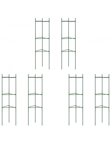 Sostegni per Pomodori 6pz 116 cm in Acciaio e PP