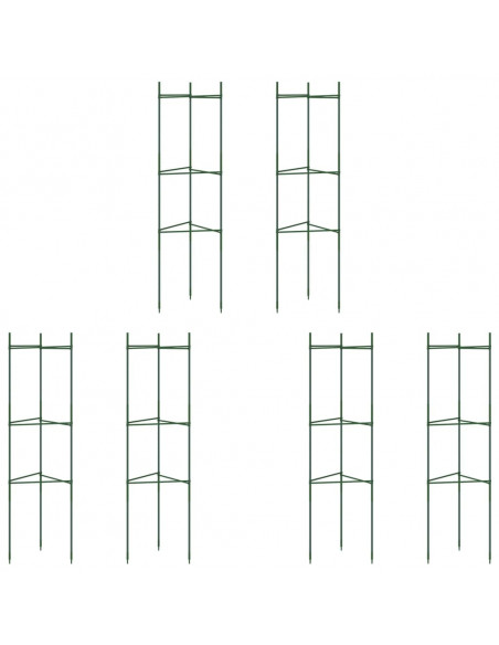 Sostegni per Pomodori 6pz 116 cm in Acciaio e PP