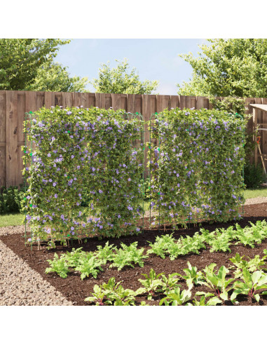 Tralicci Giardino per Piante Rampicanti 2pz Telaio a U Acciaio