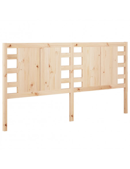 Testiera per Letto 141x4x100 cm in Legno Massello di Pino