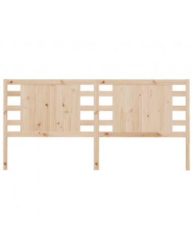 Testiera per Letto 141x4x100 cm in Legno Massello di Pino