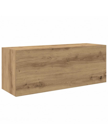 Mobiletto da Bagno Rovere Artigianale 80x25x30 cm in Truciolato