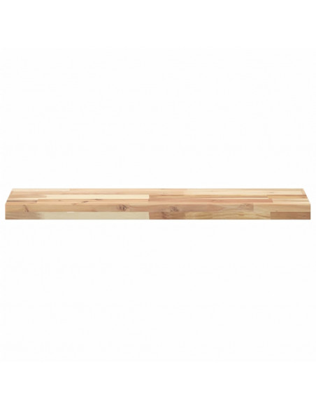 Mensole da Parete 3 pz 100x20x4 cm Legno Acacia Non Trattato