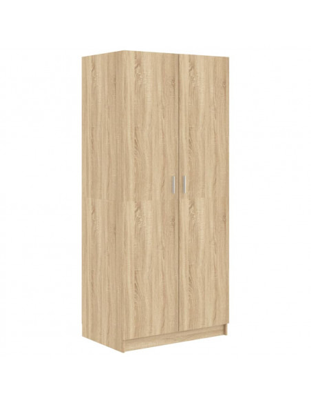 Armadio Rovere Sonoma 80x50x180 cm in Legno Multistrato
