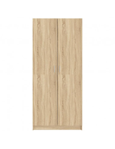 Armadio Rovere Sonoma 80x50x180 cm in Legno Multistrato
