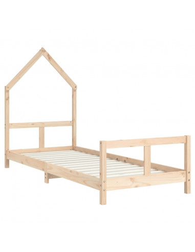 Giroletto per Bambini 80x200 cm in Legno Massello di Pino