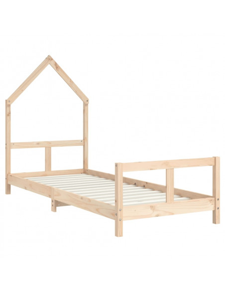 Giroletto per Bambini 80x200 cm in Legno Massello di Pino