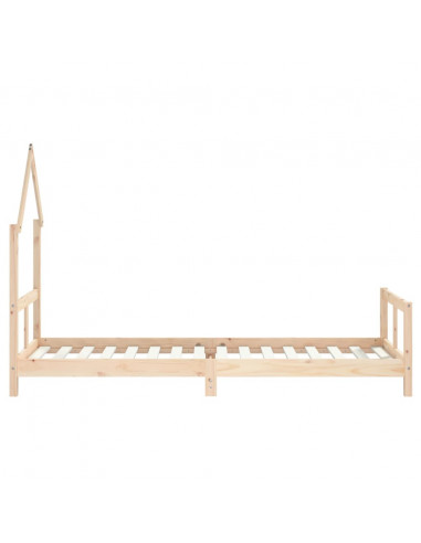 Giroletto per Bambini 80x200 cm in Legno Massello di Pino