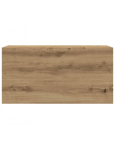 Mobiletto da Bagno Rovere Artigianale 80x25x40 cm in Truciolato