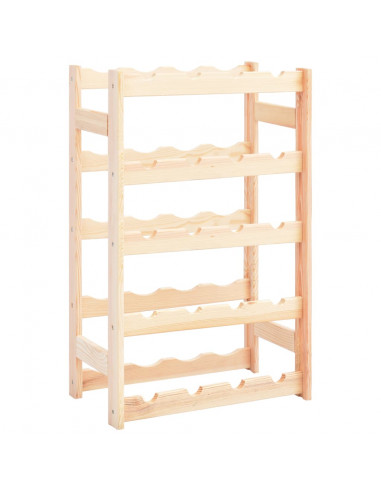 Portavini da 20 Bottiglie in Legno di Pino