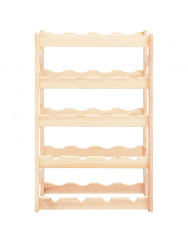 Portavini da 20 Bottiglie in Legno di Pino