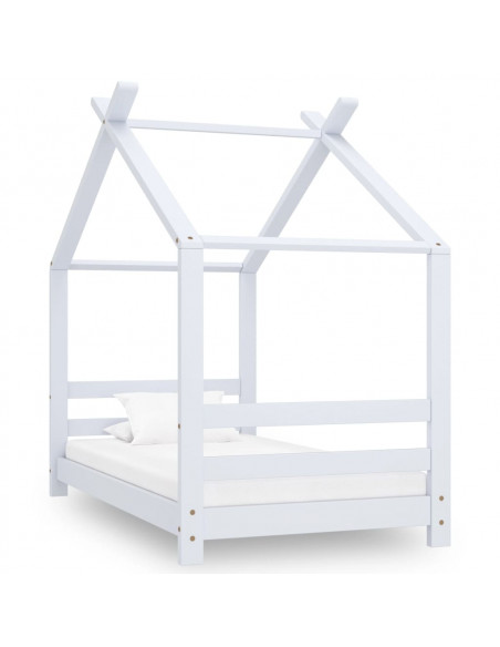 Giroletto per Bambini Bianco in Massello di Pino 70x140 cm
