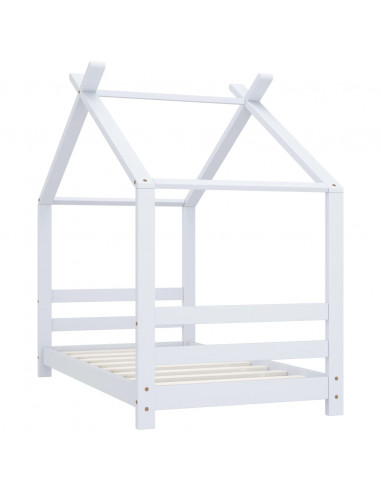 Giroletto per Bambini Bianco in Massello di Pino 70x140 cm