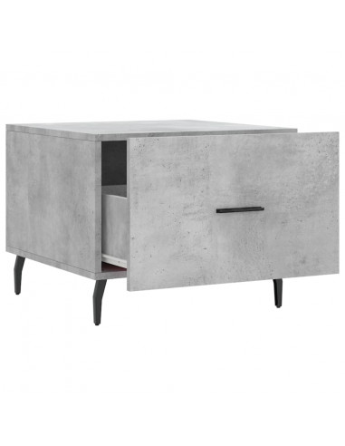 Tavolini Salotto 2pz Grigio Cemento 50x50x40 Legno Multistrato