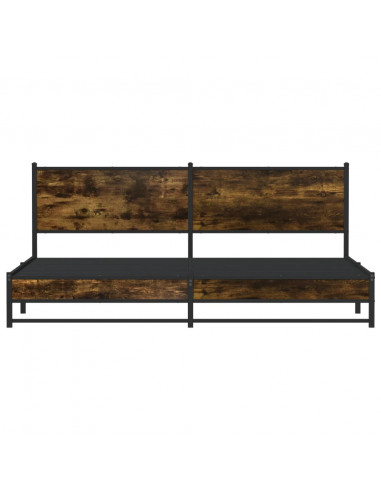 Giroletto senza Materaso in Metallo Rovere Fumo 200x200 cm